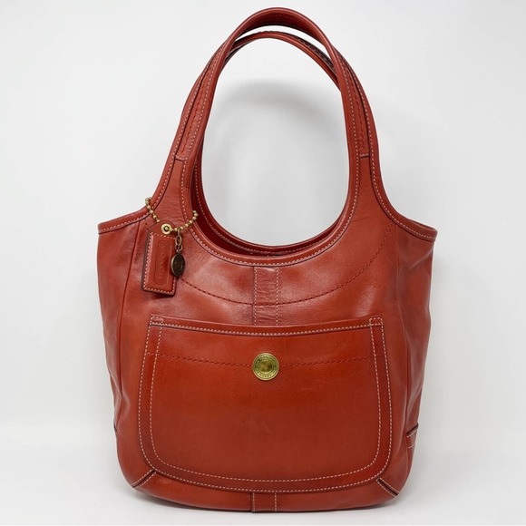 Coach Handbags - Coach Legacy Coach 10743 Rust Ergo Vachetta Leather Hobo Bag Shoulder Vintage